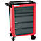 Servante d'atelier BASIC - avec jeu de 115 outils inclus - rouge