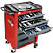 Servante d'atelier BASIC - avec jeu de 115 outils inclus - rouge