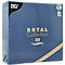 Servetten Papstar Royal Collection, 5 x 50 stuks, 1/4 vouw, stoflook, 400 x 400 mm, papier, donkerblauw