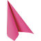 Servetten Papstar Royal Collection, 5 x 50 stuks, 1/4 vouw, stoflook, 400 x 400 mm, papier, fuchsia