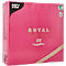 Servetten Papstar Royal Collection, 5 x 50 stuks, 1/4 vouw, stoflook, 400 x 400 mm, papier, fuchsia