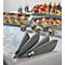 Servetten Papstar Royal Collection, 5 x 50 stuks, 1/4 vouw, stoflook, 400 x 400 mm, papier, grijs