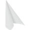 Servetten Papstar Royal Collection, 5 x 50 stuks, 1/4 vouw, stoflook, 400 x 400 mm, papier, wit