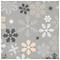 Servetten Papstar ROYAL Collection Snowflakes, 3-laags, 1/4 vouw, absorberend, scheurbestendig, B 330 x H 330 mm, gerecycled papier, grijs, 20 stuks