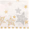 Servetten Papstar 'Stardust', 3-laags met ¼-vouw, 250 x 250 mm, 50 st.