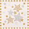 Servetten Popstar Stardust , 3-laags met ¼-vouw, 330 x 330 mm, 100 st.