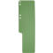 Serviette de classement Exacompta, vierge, L 100 x H 320 mm, avec pli latéral, rainurée &amp; perforée, Ange Bleu, carton recyclé, vert, 100 pièces