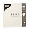 Serviettes Papstar 'Daily Collection', avec pliage en ¼, 320 x 320 mm, 20 pièces, blanc