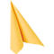 Serviettes Papstar Royal Collection, 5 x 50 pièces, 1/4 de pli, aspect tissu, 400 x 400 mm, papier, jaune