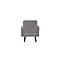 Sessel meet® by Paperflow LISBOA, desinfektionsmittelbeständiger Kunstlederbezug grau, Fußgestell schwarz, B 710 x T 815 x H 830 mm