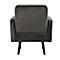 Sessel meet® by Paperflow LISBOA Samtbezug anthrazit, Fußgestell schwarz, B 710 x T 815 x H 830 mm