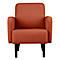Sessel meet® by Paperflow LISBOA, Stoffbezug rostfarben, Fußgestell schwarz, B 710 x T 815 x H 830 mm