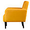 Sessel meet® by Paperflow LISBOA, Stoffbezug safran, Fußgestell schwarz, B 710 x T 815 x H 830 mm