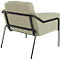 Sessel meet® by Paperflow MEDSO Klassik L, gepolstert, Sitzfläche austauschbar, B 750 x T 743 x H 736 mm, Stoff und Stahl, grün/mattschwarz