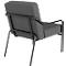 Sessel meet® by Paperflow MEDSO Klassik M, gepolstert, Sitzfläche austauschbar, B 580 x T 743 x H 736 mm, Stoff und Stahl, anthrazit/mattschwarz