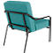 Sessel meet® by Paperflow MEDSO Klassik M, gepolstert, Sitzfläche austauschbar, B 580 x T 743 x H 736 mm, Stoff und Stahl, blau/mattschwarz