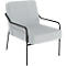 Sessel meet® by Paperflow MEDSO Klassik M, gepolstert, Sitzfläche austauschbar, B 580 x T 743 x H 736 mm, Stoff und Stahl, grau/mattschwarz