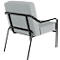 Sessel meet® by Paperflow MEDSO Klassik M, gepolstert, Sitzfläche austauschbar, B 580 x T 743 x H 736 mm, Stoff und Stahl, grau/mattschwarz
