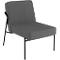 Sessel meet® by Paperflow MEDSO Klassik S, gepolstert, Sitzfläche austauschbar, B 580 x T 743 x H 736 mm, Stoff und Stahl, anthrazit/mattschwarz