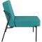 Sessel meet® by Paperflow MEDSO Klassik S, gepolstert, Sitzfläche austauschbar, B 580 x T 743 x H 736 mm, Stoff und Stahl, blau/mattschwarz