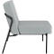 Sessel meet® by Paperflow MEDSO Klassik S, gepolstert, Sitzfläche austauschbar, B 580 x T 743 x H 736 mm, Stoff und Stahl, grau/mattschwarz