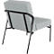Sessel meet® by Paperflow MEDSO Klassik S, gepolstert, Sitzfläche austauschbar, B 580 x T 743 x H 736 mm, Stoff und Stahl, grau/mattschwarz
