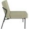Sessel meet® by Paperflow MEDSO Klassik S, gepolstert, Sitzfläche austauschbar, B 580 x T 743 x H 736 mm, Stoff und Stahl, grün/mattschwarz