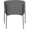 Sessel meet® by Paperflow MILO, gepolstert, B 470 x T 450 x H 450 mm, Stoff und Stahl, anthrazit/mattschwarz