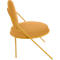 Sessel Meet by Paperflow Saturne, B 700 x T 730 x H 880 mm, Kunstleder, Safran/Safran