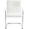 Set de 6 chaises RUMBA, similicuir blanc et 1 table 1600 x 800 mm, blanc 