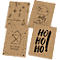 Set de cartes postales de Noël Sigel 'Natural Christmas', 24 pièces, 12 motifs, DIN A6, carton kraft brun