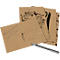 Set de cartes postales de Noël Sigel 'Natural Christmas', 24 pièces, 12 motifs, DIN A6, carton kraft brun