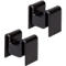 Set de connexion pour poubelle BonTon Circubin - plastique -l. 15 x P 23 x H 22 mm - anthracite - 2 connecteurs