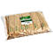 Grand sac en plastique contenant des bâtonnets de sucre en papier brun imprimés du logo "pure" vert.