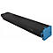 Schwarze Tonerkartusche mit blauem Clip.