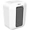 White Fellowes paper shredder with a large collection container.