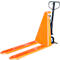 SHW Premium schaarhefwagen, handmatige hefaandrijving, draagvermogen tot 1000 kg, zwenkwielen en lastrollen, L 1650 x B 570 x H 1200 mm, staal, zwart-oranje