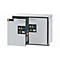 Sicherheits-Unterbauschrank Typ 90 asecos UB-S-90, 2 Schubladen, Front Lichtgrau, B 1102 x T 600 x H 800 mm