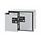 Sicherheits-Unterbauschrank Typ 90 asecos UB-S-90, 2 Schubladen, Front Lichtgrau, B 1102 x T 600 x H 800 mm