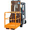 Sicherheitskorb SIKO/L, L 1290 x B 800 x H 1995 mm, orange