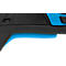 Sicherheitsmesser Martor Secupro Merak, ergonomisch, Sicherungsknopf, mit Halteöse, L 128 x B 18 x H 50 mm, Stahl/GFK, blau-schwarz
