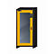 Sicherheitsschrank Typ 30 asecos Q-DISPLAY-30, Flügeltür mit Glasausschnitt, Anschlag links, Front Sicherheitsgelb, B 864 x T 620 x H 1947 mm