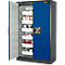 Sicherheitsschrank Typ 90 Asecos Q-CLASSIC-90 asecos, B 1200 mm, 3 Böden, enzianblau