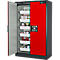 Sicherheitsschrank Typ 90 Asecos Q-CLASSIC-90 asecos, B 1200 mm, 3 Böden, verkehrsrot