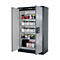 Sicherheitsschrank Typ 90 asecos Q-CLASSIC-90, Flügeltüren, Front asecos Silber, B 1193 x T 615 x H 1953 mm