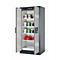 Sicherheitsschrank Typ 90 asecos Q-CLASSIC-90, Flügeltüren, Front asecos Silber, B 893 x T 615 x H 1953 mm