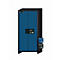 Sicherheitsschrank Typ 90 asecos Q-CLASSIC-90, Flügeltüren, Front Enzianblau, B 893 x T 615 x H 1953 mm