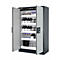 Sicherheitsschrank Typ 90 asecos Q-CLASSIC-90, Flügeltüren, Front Lichtgrau, B 1193 x T 615 x H 1953 mm