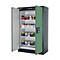 Sicherheitsschrank Typ 90 asecos Q-CLASSIC-90, Flügeltüren, Front Resedagrün, B 1193 x T 615 x H 1953 mm