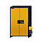 Sicherheitsschrank Typ 90 asecos Q-CLASSIC-90, Flügeltüren, Front Sicherheitsgelb, B 1193 x T 615 x H 1953 mm